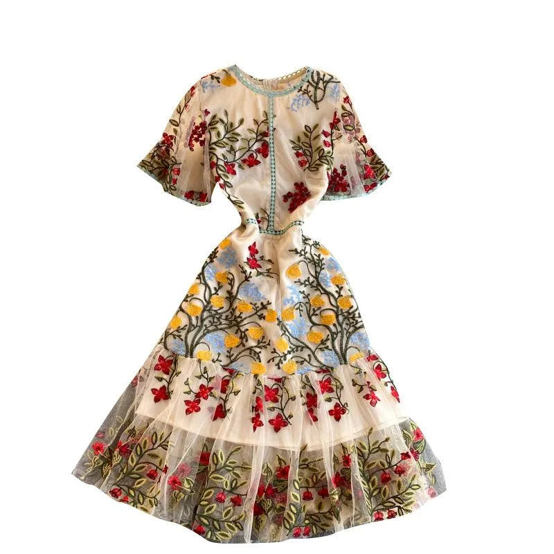 Levoire | Robe Palazzo rétro française Khaki