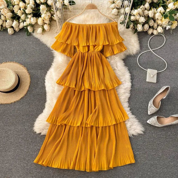 Levoire | Robe Femme Sexy Une Jaune Une taille