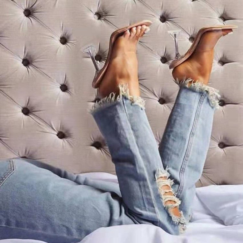 Levoire | Mode Chaussures À Bout De Poisson En Patchwork Décontracté