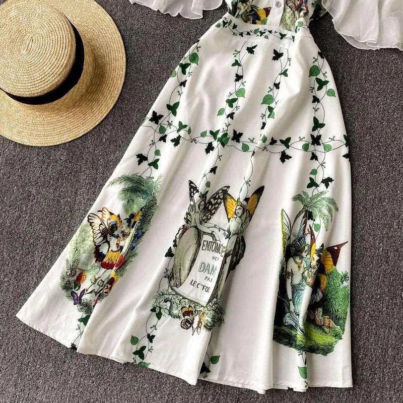 Levoire | Robe avec décolleté américain froncé