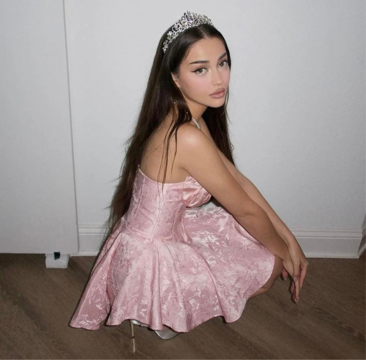 Levoire | Robe Mini Satin Korsatzt