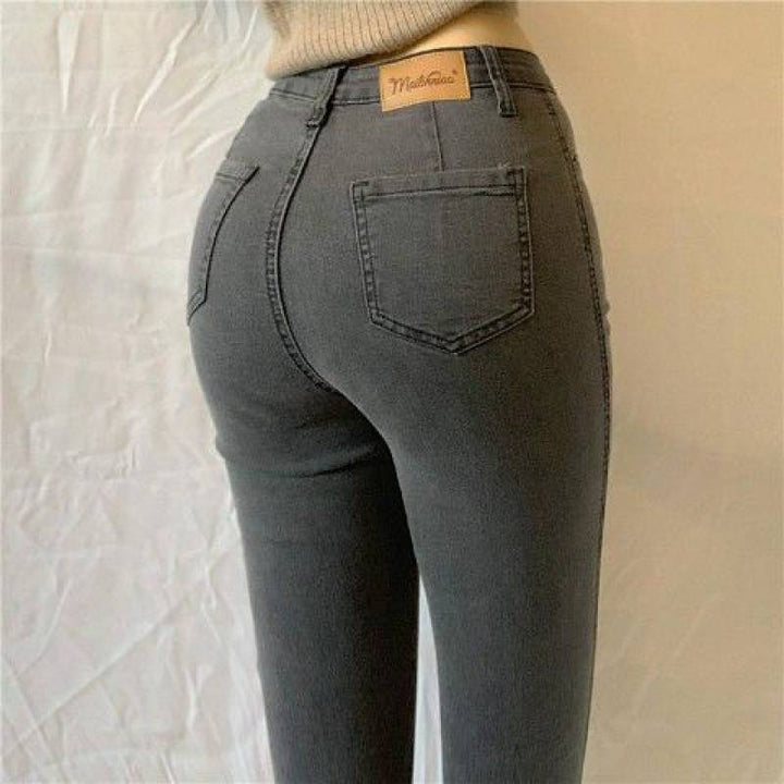 Levoire | Pantalons De Mode À Taille Haute Pour Femmes Gris