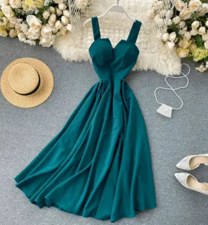 Levoire | Robe à décolleté ouvert Vert forêt
