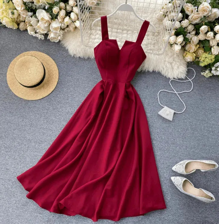 Levoire | Robe à décolleté ouvert Rosa Rouge