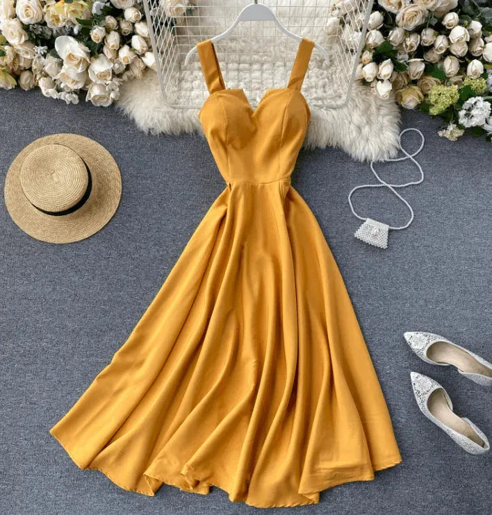 Levoire | Robe à décolleté ouvert Jaune