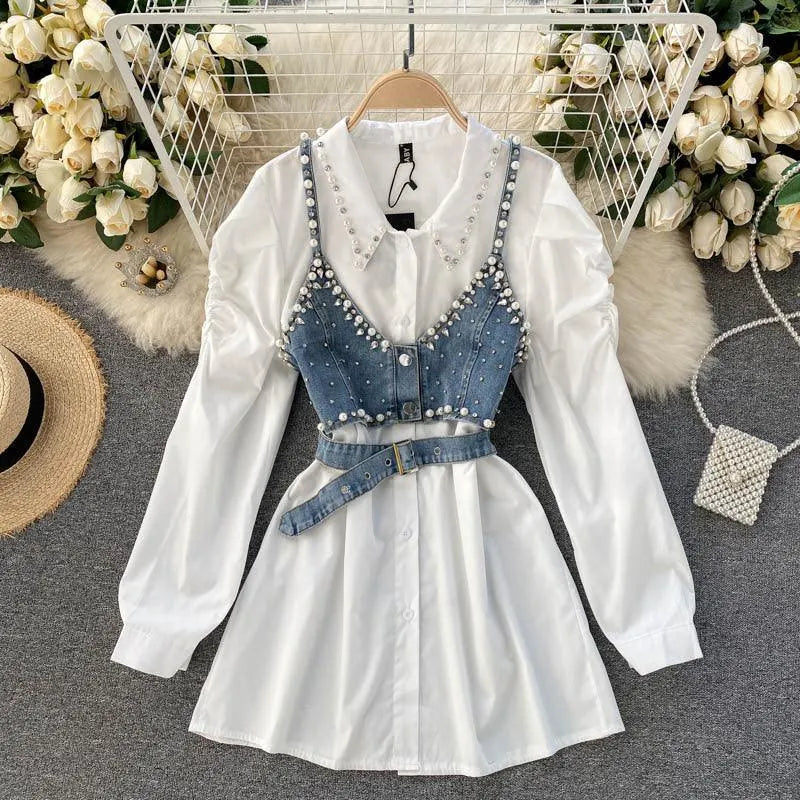 Levoire | Chemise avec des boutons et patte, avec une note parfumée légère Blanc Une taille