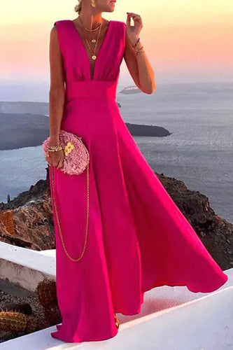 Levoire | Élégant Robe Longue À Col V