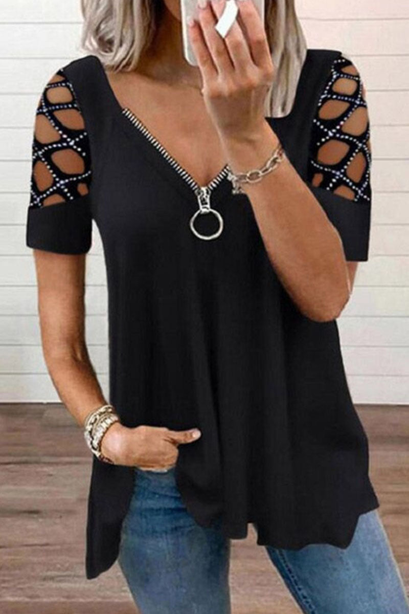 Levoire | Rennot-t-shirt avec décolleté en V Noir