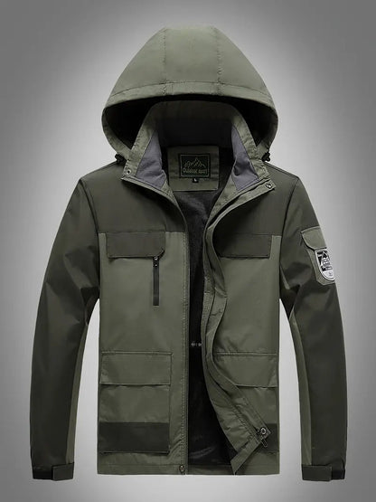 Levoire | Veste À Capuche Imperméable À Manches Longues Avec Poches soutien-gorge vert