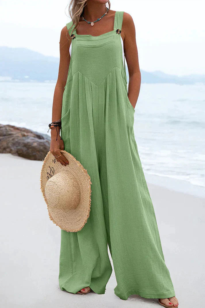 Levoire | Combinaisons Décontractées Avec Col Carré Vert