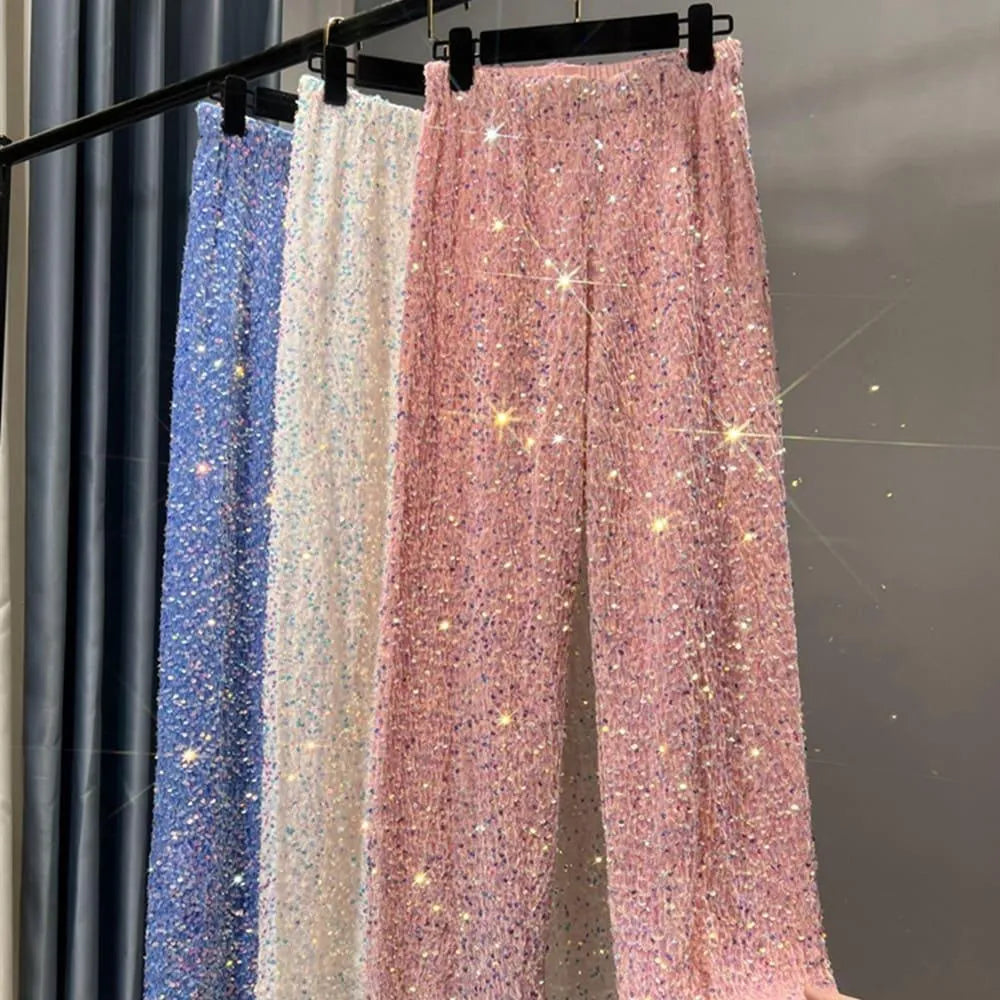 Levoire | Pantalons de soleil larges avec des paillettes