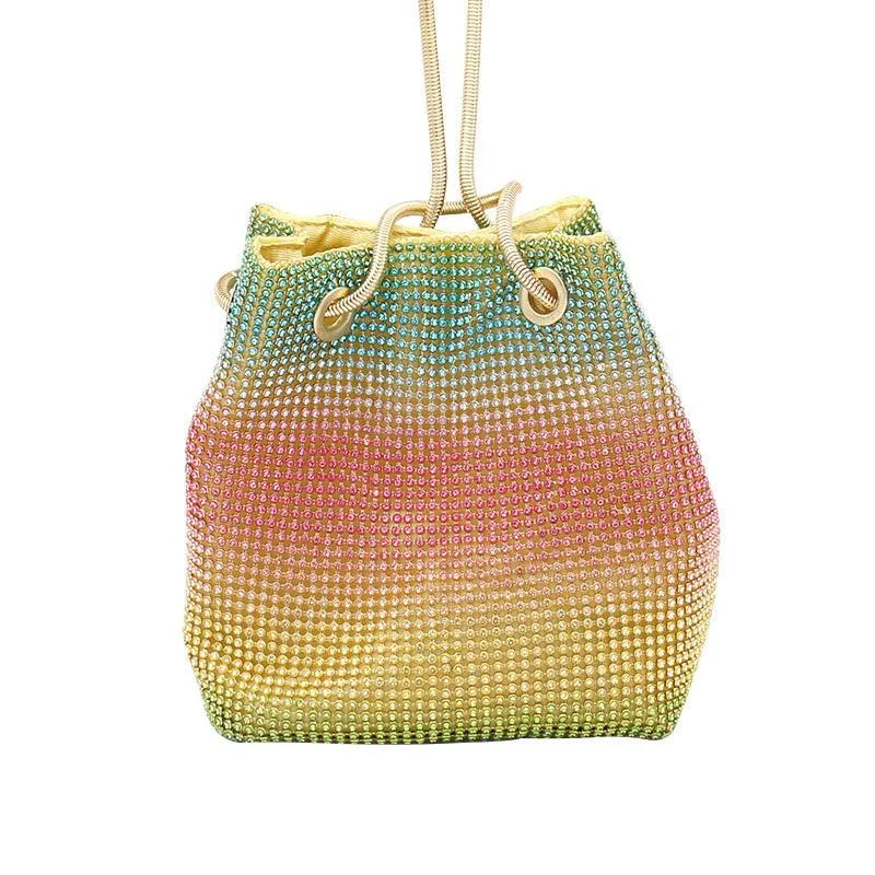 Levoire | Sac à parapluie arc-en-ciel avec des diamants