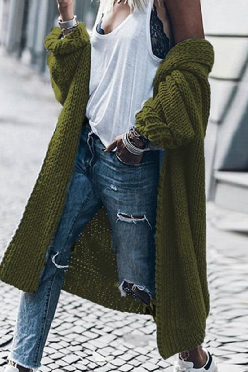 Levoire | Tricot femme à boutons armeen vert