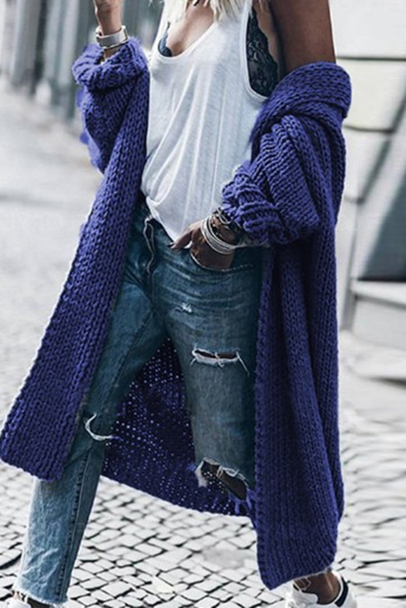 Levoire | Tricoté femmes cardigan Bleu