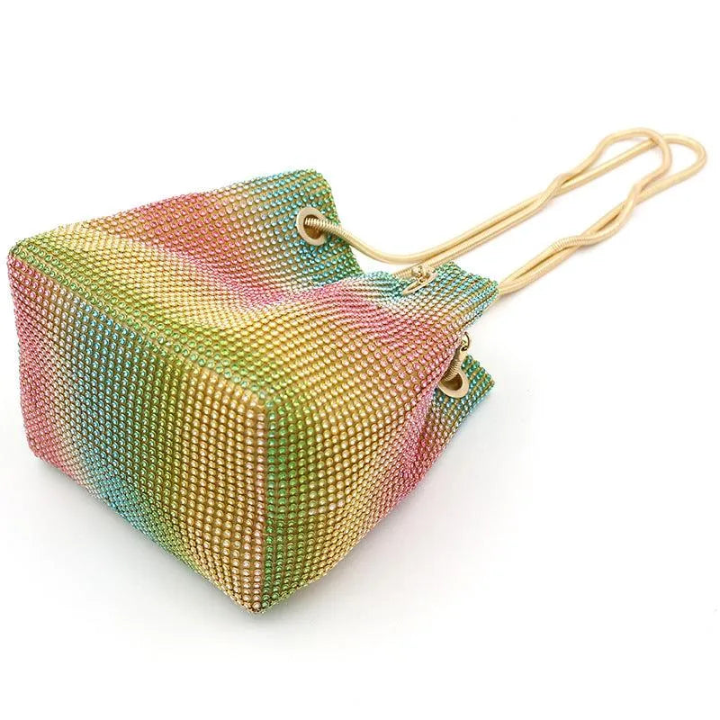 Levoire | Sac à parapluie arc-en-ciel avec des diamants