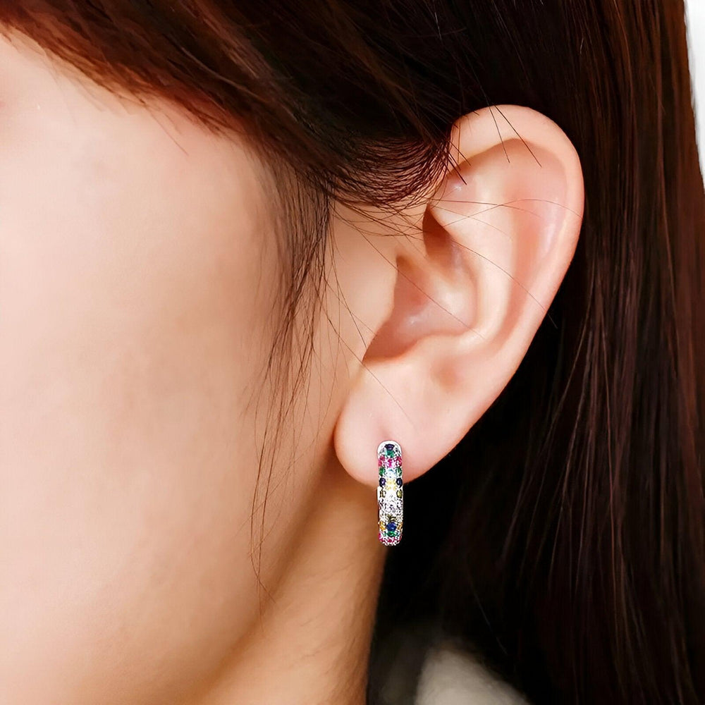 Levoire | Boucles D'Oreilles En Cristal Multicolores