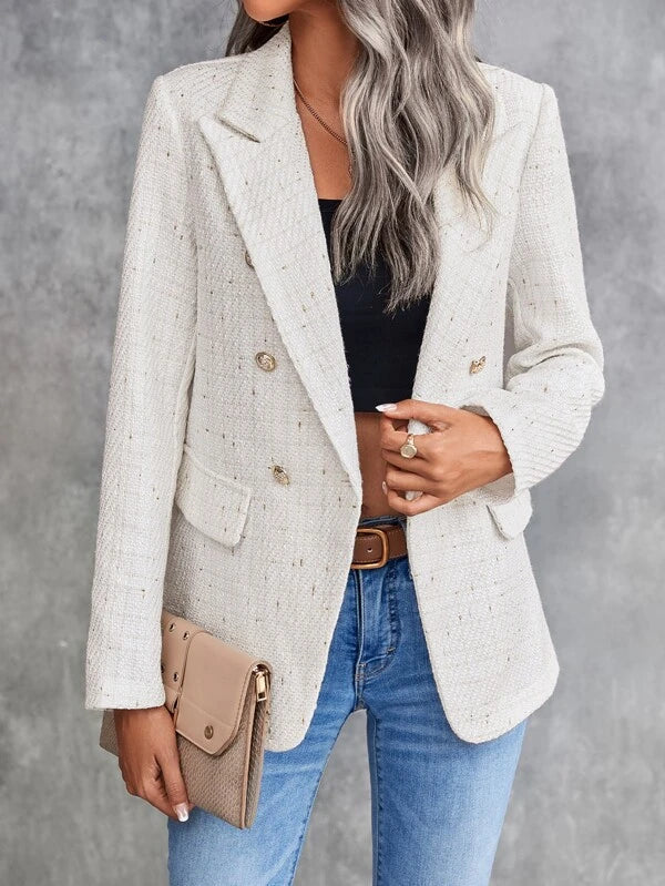 Levoire | Blazer À Double Boutonnage Blanc
