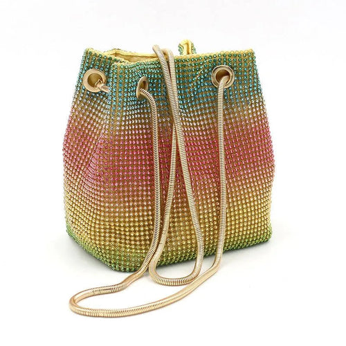 Levoire | Sac à parapluie arc-en-ciel avec des diamants