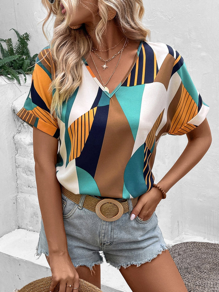 Levoire | Haut Imprimé Boho Décontracté