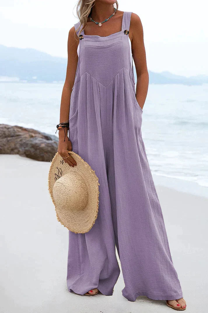 Levoire | Combinaisons Décontractées Avec Col Carré Lilas