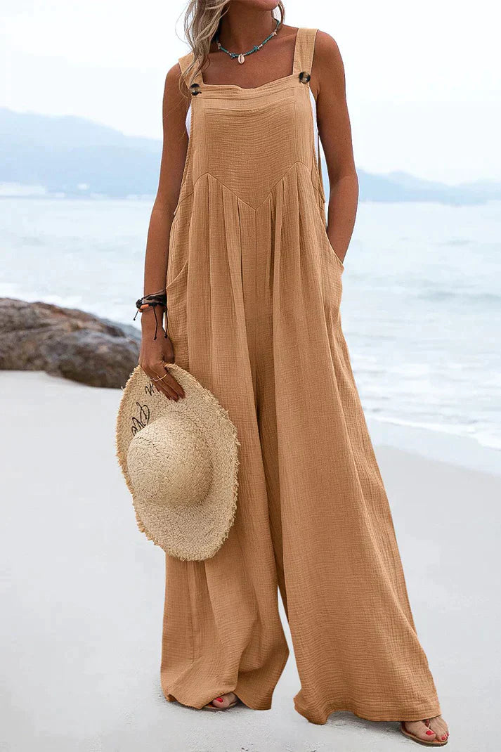 Levoire | Combinaisons Décontractées Avec Col Carré Marron