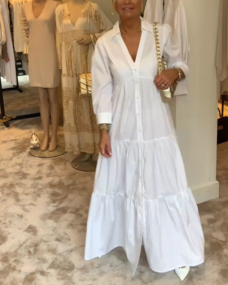 Levoire | Robe Avec Boutons Et Revers