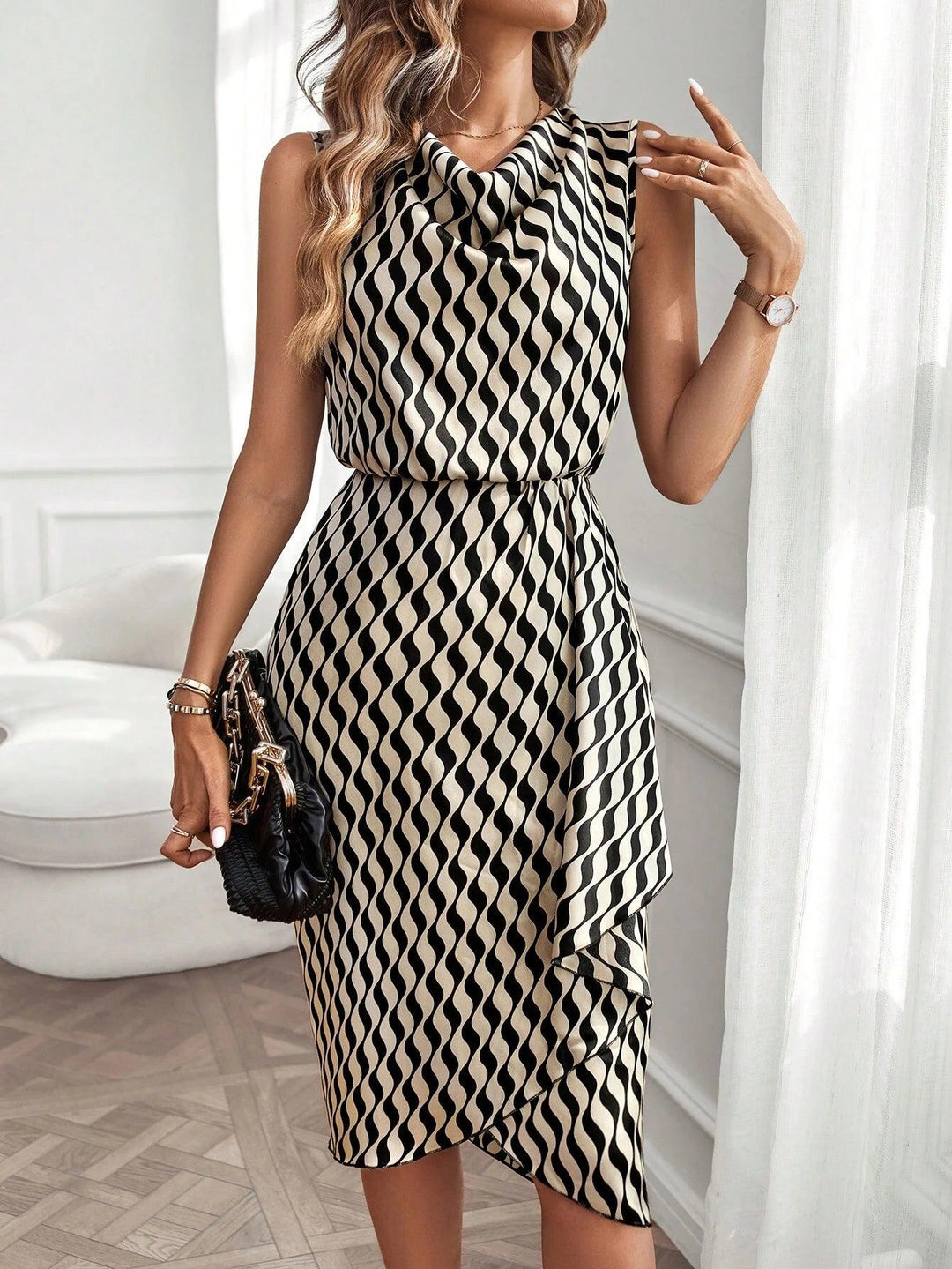 Levoire | Robe Élégante Avec Col Pour Femmes