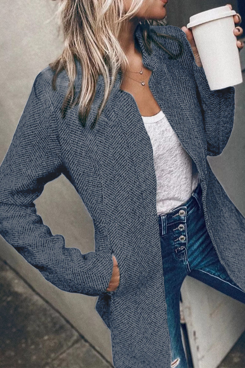 Levoire | Chemise Épaissie À Rayures Hiver Noir