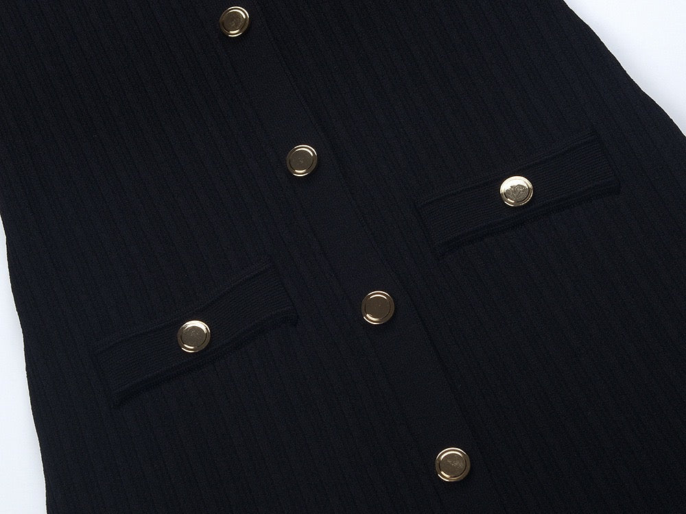 Levoire | Robe Midi À Col En Tricot