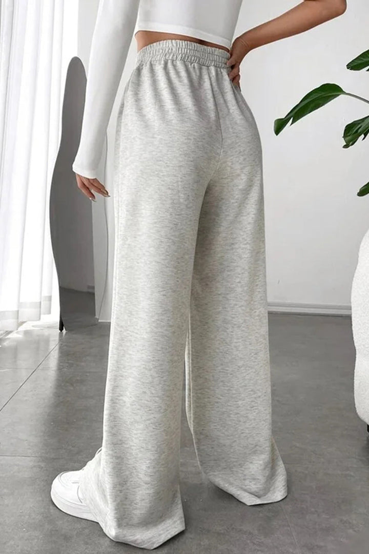 Levoire | Décontracté Unicolore Asymétrique Lâche Pantalons Large Unicolore