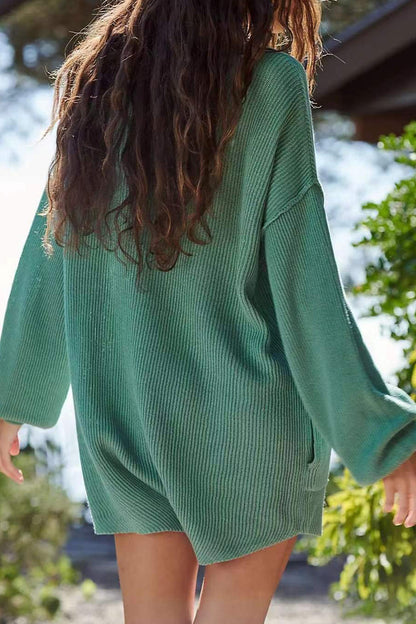 Levoire | Simplicité Décontractée Solides Boutons Encolure Dégagée Combinaison Décontractée