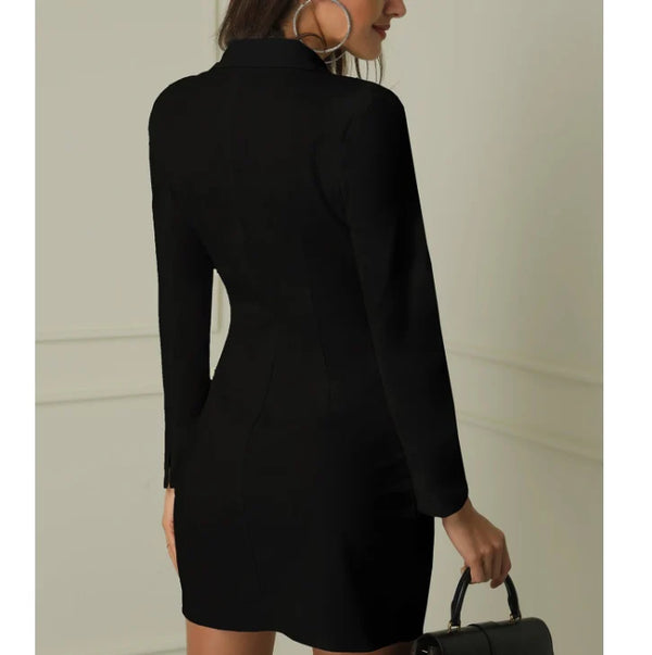 Levoire | Élégante Robe Blazer Avec Double Boutons Pour Une Occasion Décontractée