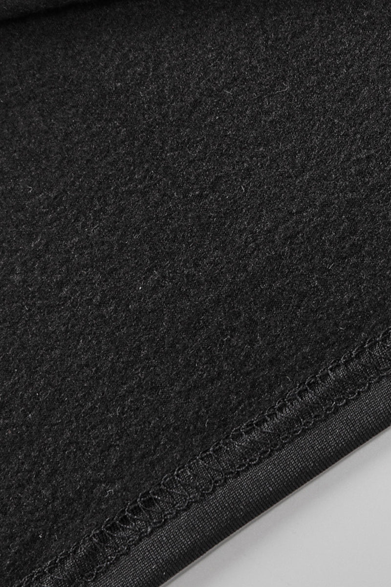 Levoire | Robe Crayon Élégante Unie Avec Fente Et Col Roulé Mi-A