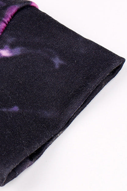 Levoire | Décontracté Changement Progressif Imprimé Col O Manches Longues Deux Pièces