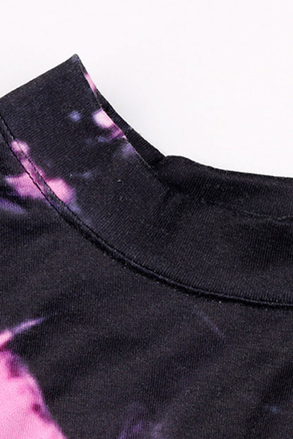 Levoire | Décontracté Changement Progressif Imprimé Col O Manches Longues Deux Pièces