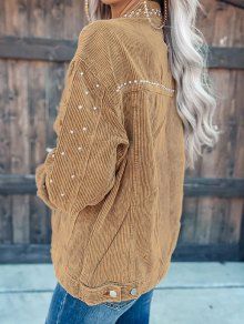 Levoire | Veste Pour Femmes Avec Clous Et Unie Dans Le Style Streetwear
