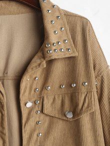 Levoire | Veste Pour Femmes Avec Clous Et Unie Dans Le Style Streetwear