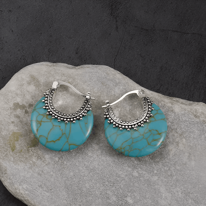 Levoire | Boucles D'Oreilles Turquoise Flourish