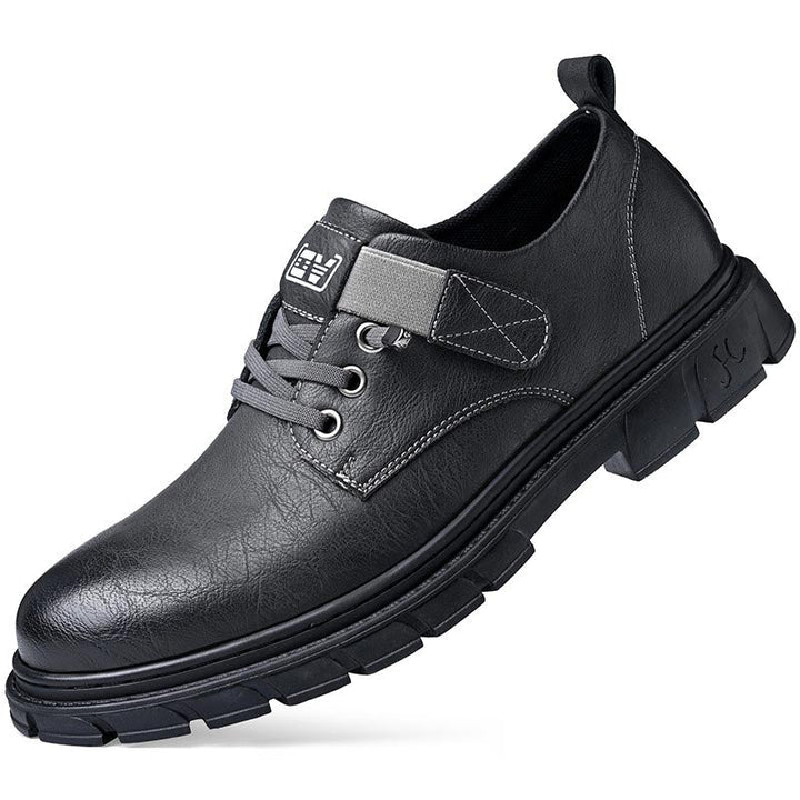 Levoire | Bottes Cargo en cuir Noir (Hauteur ajustable)