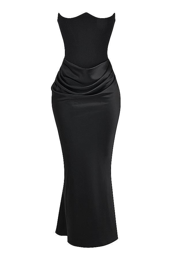 Levoire | Élégantes Sans Paule Corset Maxi Robe