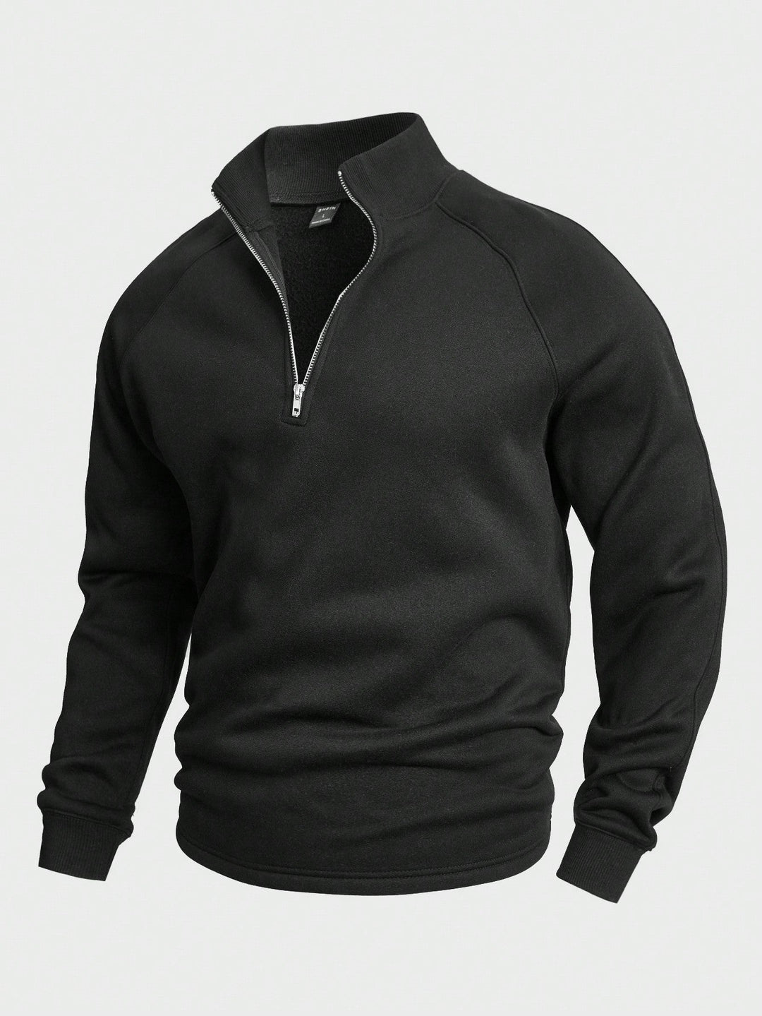Levoire | Elégant Pull Mi-Long À Col Zippé Noir