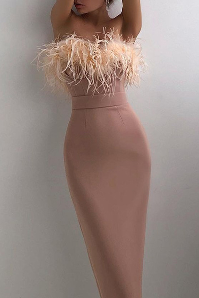 Levoire | Robe À Bretelles Fendue Unie Élégante