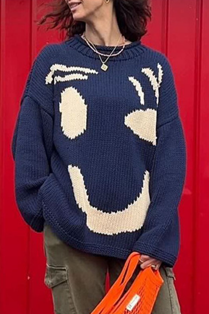 Levoire | Rento Smiley-Tricot Roi bleu
