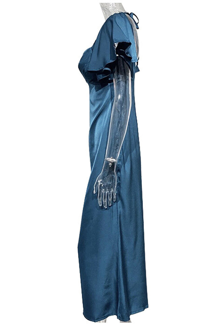 Levoire | Robe Sexy Unicolore À Encolure Évasée