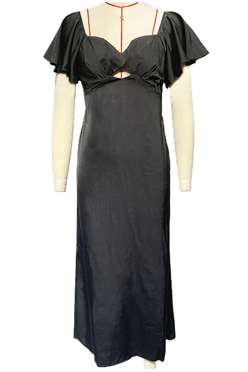 Levoire | Robe Sexy Unicolore À Encolure Évasée
