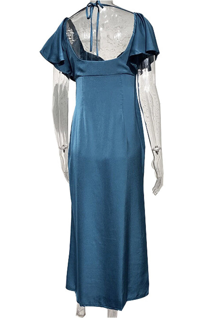 Levoire | Robe Sexy Unicolore À Encolure Évasée