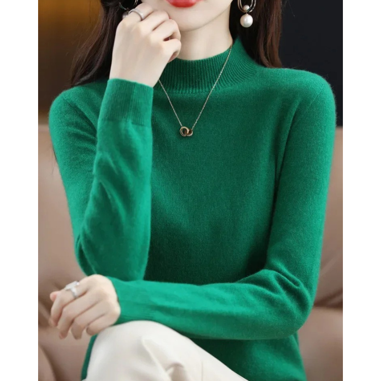 Levoire | Pull en Cachemire Doux pour Femmes Pull de Luxe pour Femmes Vert