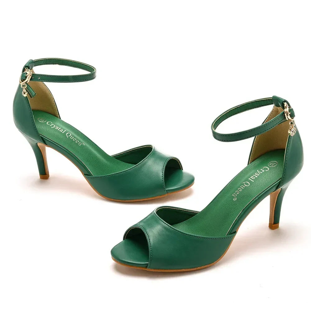 Levoire | Élégance, talons scintillants Vert