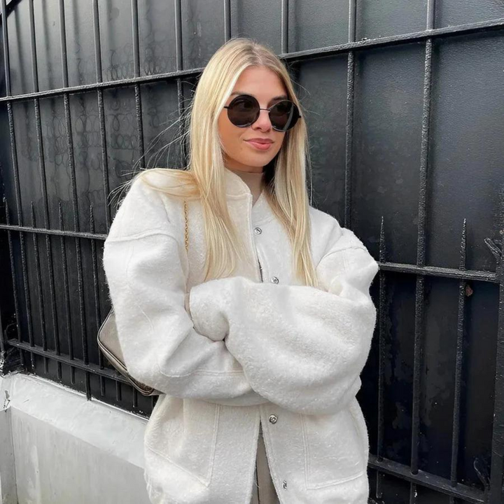 Levoire | Veste Bomber Femme Stylée Blanc