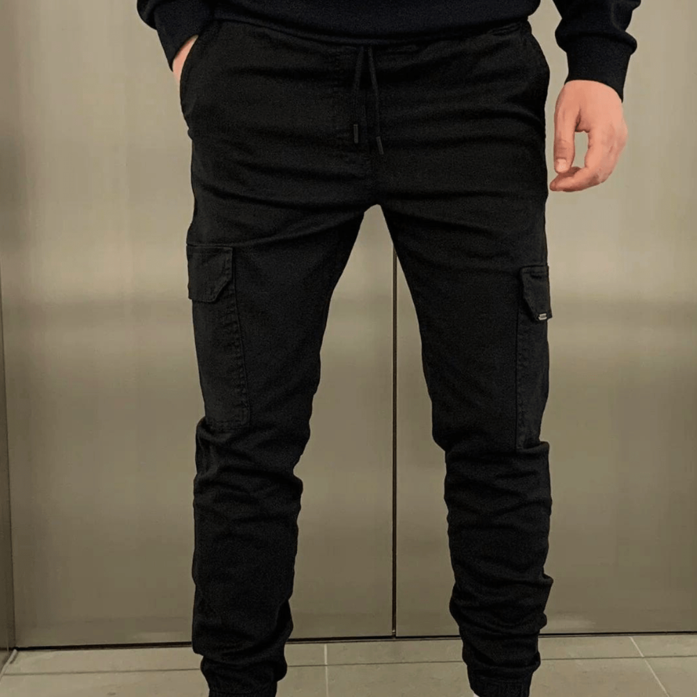 Levoire | Pantalons cargo élégants Noir